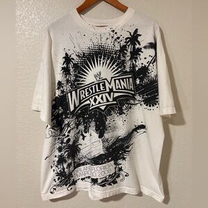 Vintage WWE WrestleMania XXIV 2008 Graphic Tee